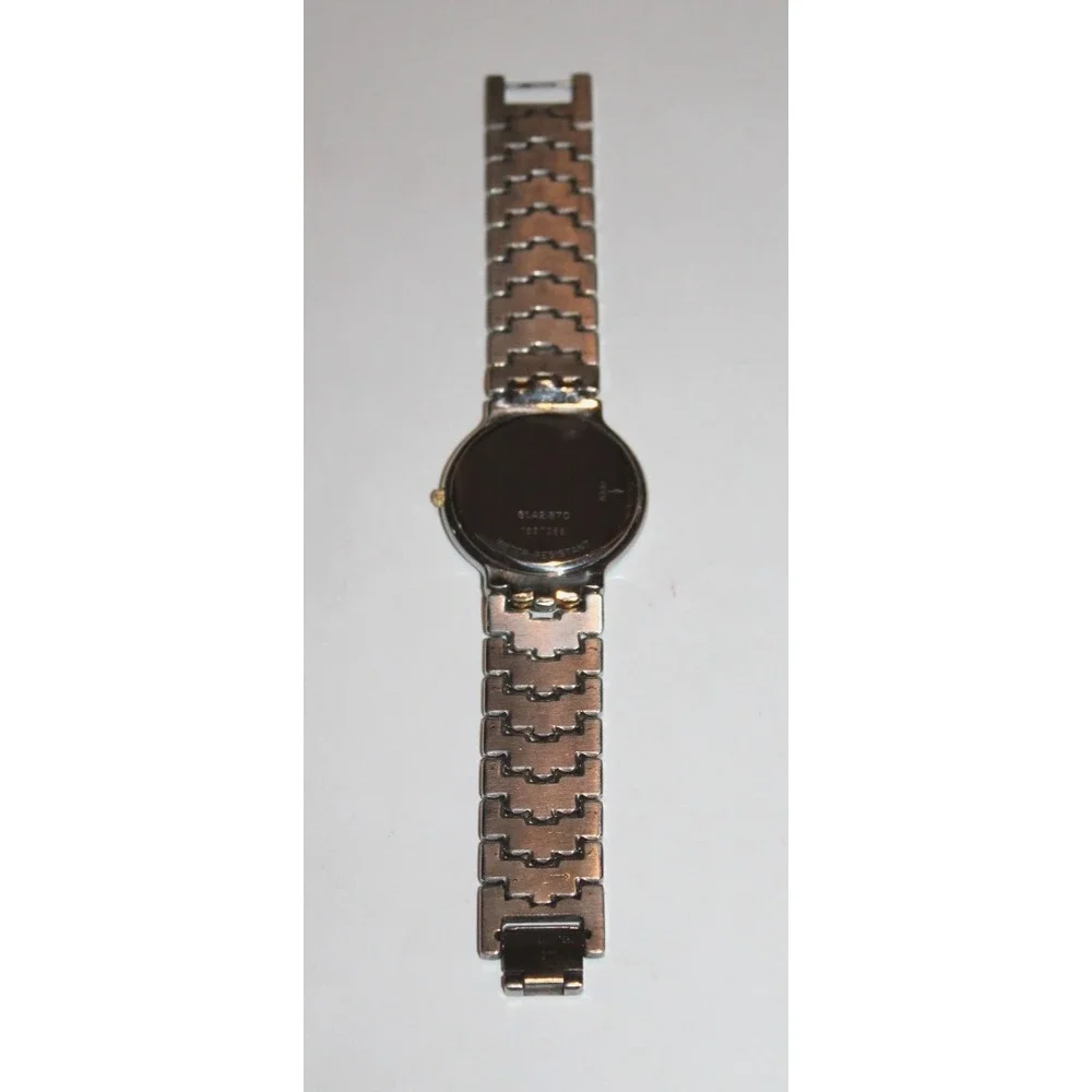 Movado men's watch 81.A2.87 gold dial roman numerals 2-tone band